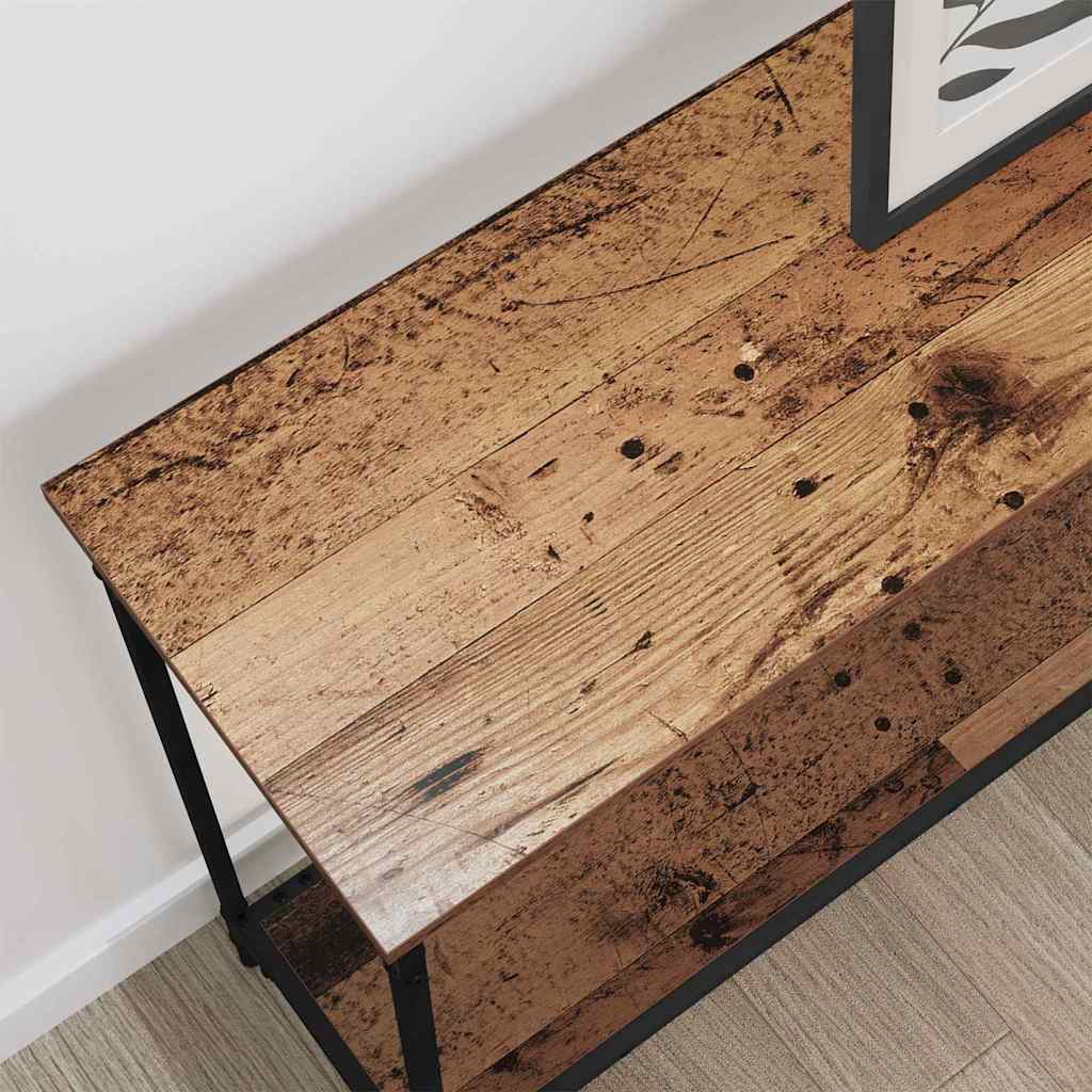 Konsolbord Gammelt træ 101 x 30.5 x 75 cm Konstrueret træ