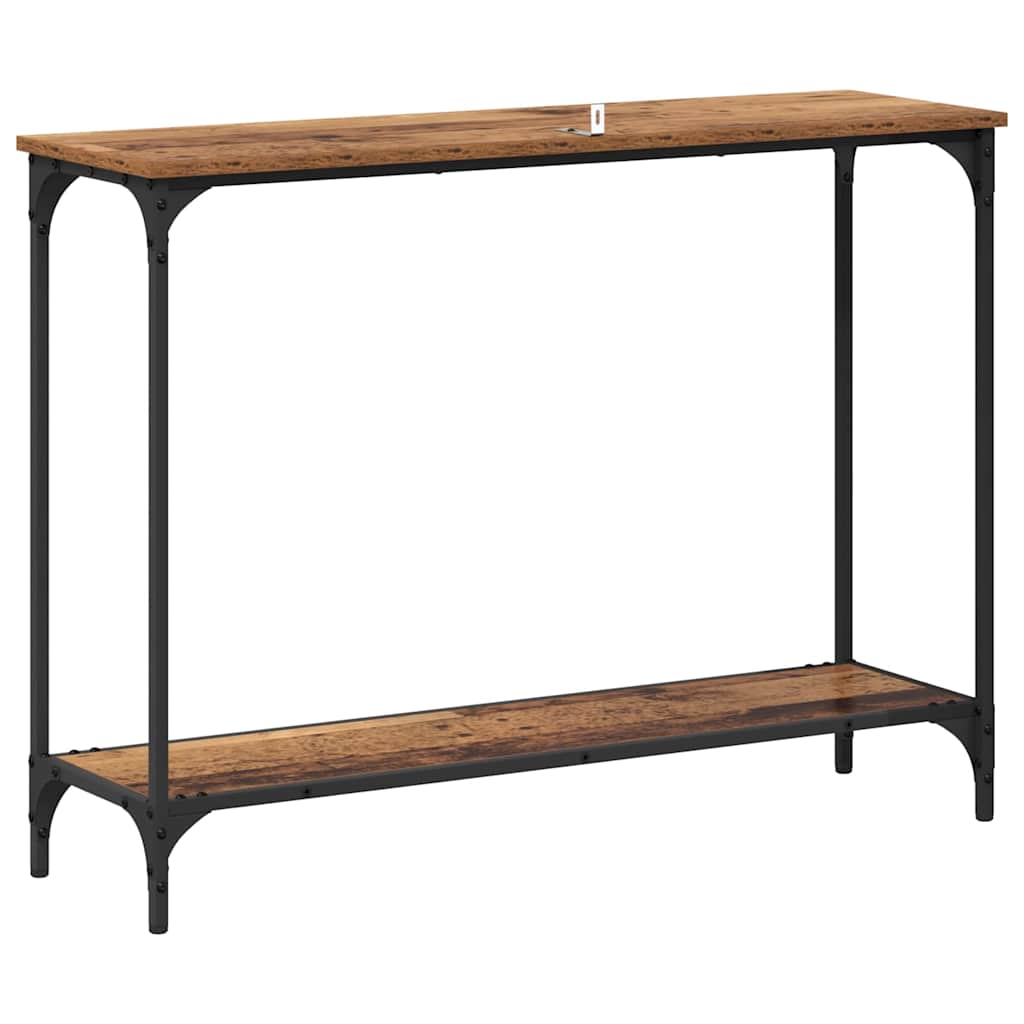 Konsolbord Gammelt træ 101 x 30.5 x 75 cm Konstrueret træ