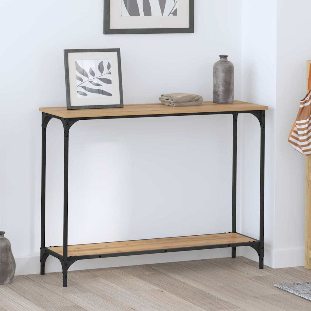 Konsolbord artisan eg 101 x 30.5 x 75 cm Konstrueret træ
