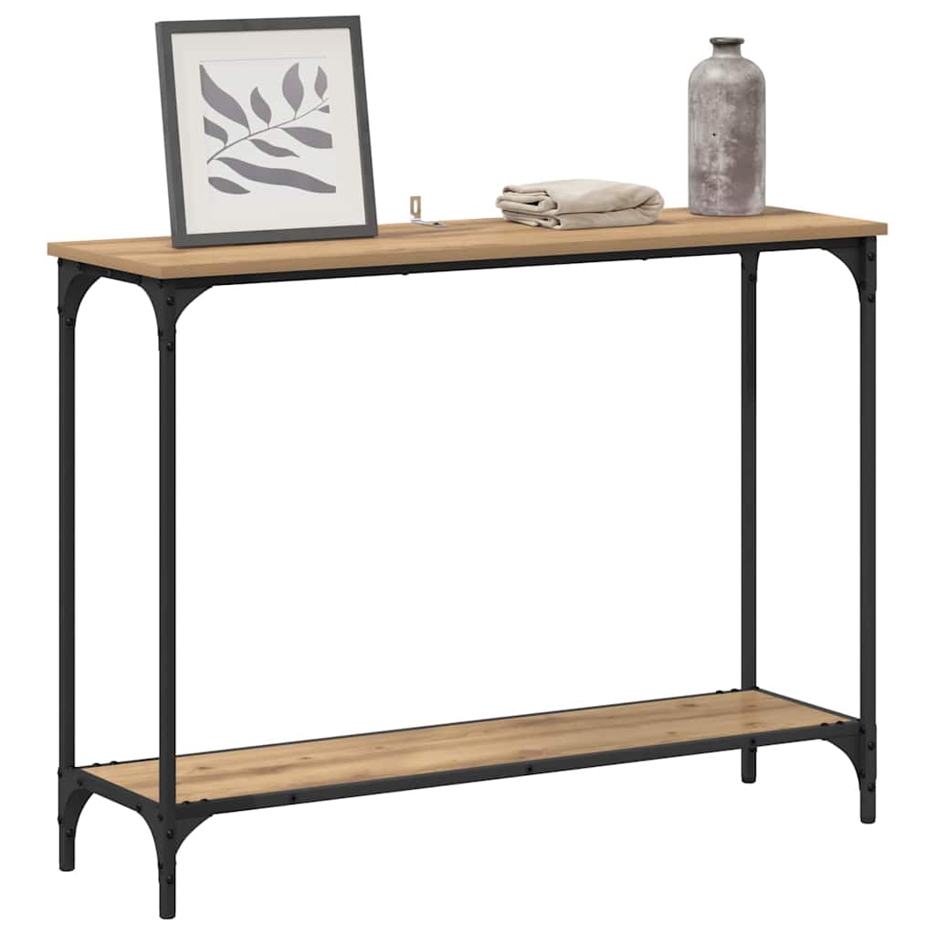 Konsolbord artisan eg 101 x 30.5 x 75 cm Konstrueret træ