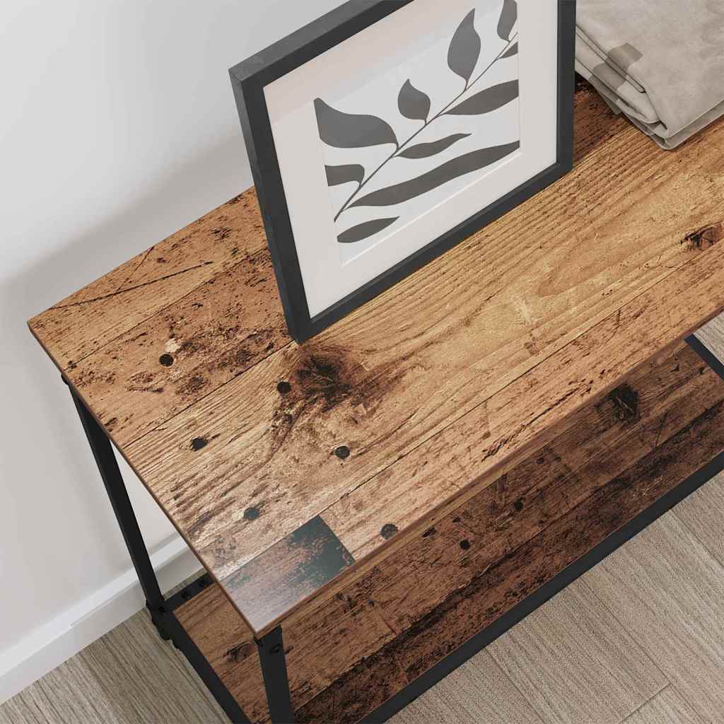 Konsolbord Gammelt træ 75 x 30.5 x 75 cm Konstrueret træ