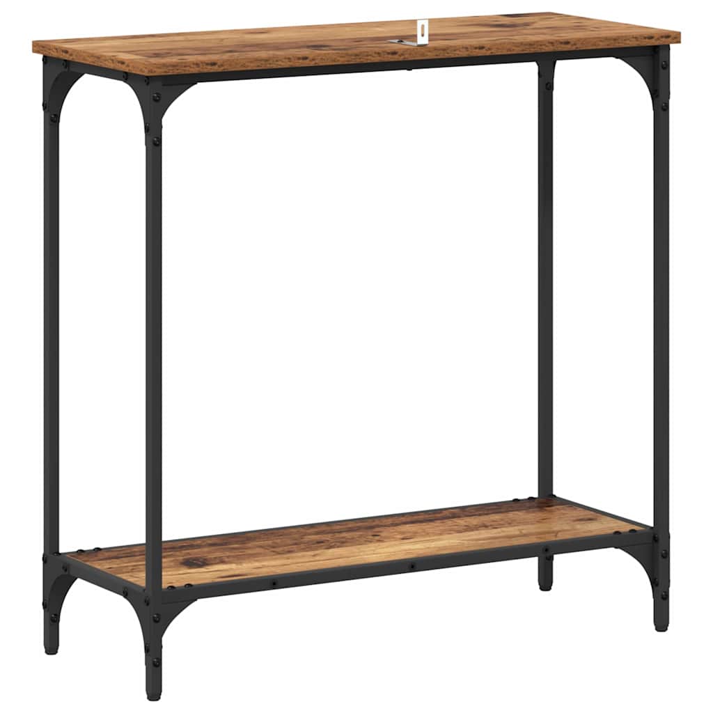 Konsolbord Gammelt træ 75 x 30.5 x 75 cm Konstrueret træ