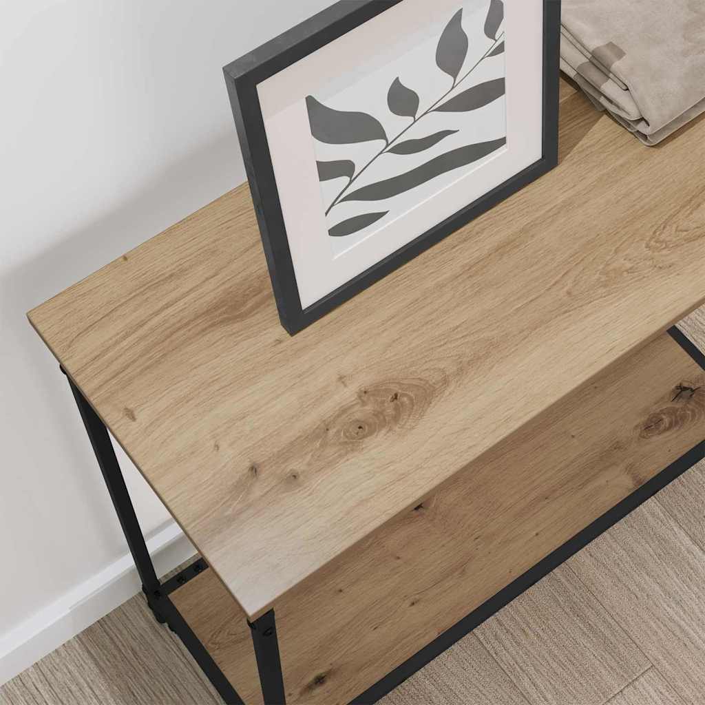Konsolbord artisan eg 75 x 30.5 x 75 cm Konstrueret træ