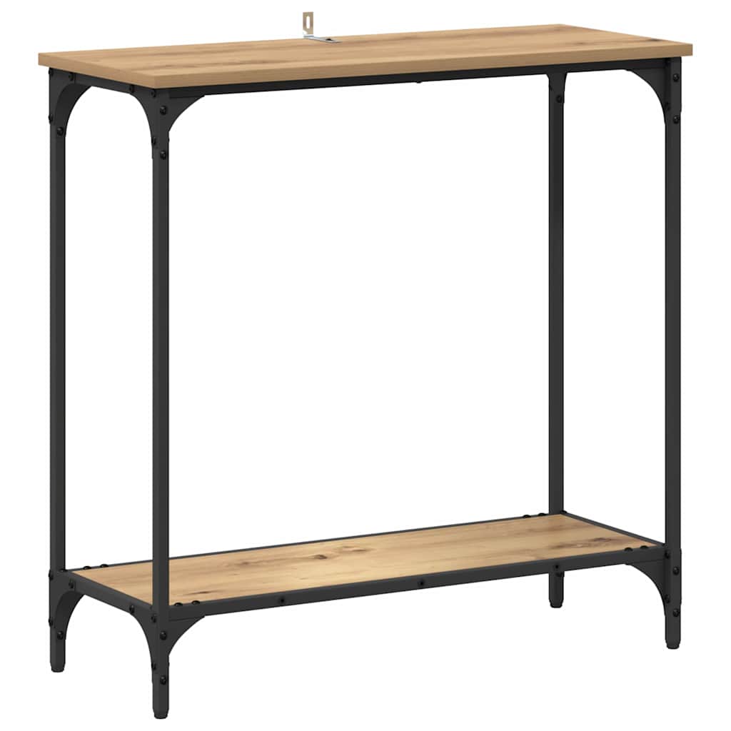 Konsolbord artisan eg 75 x 30.5 x 75 cm Konstrueret træ