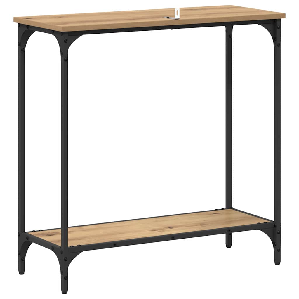 Konsolbord artisan eg 75 x 30.5 x 75 cm Konstrueret træ
