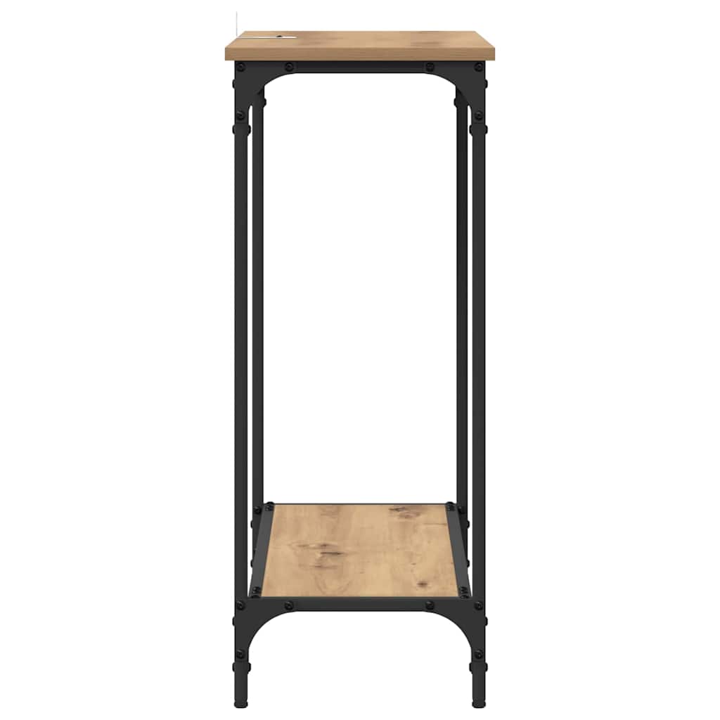 Konsolbord artisan eg 75 x 30.5 x 75 cm Konstrueret træ