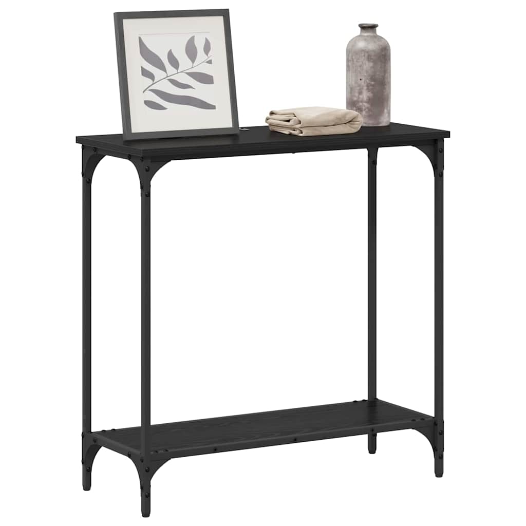 Konsolbord Sort eg 75 x 30.5 x 75 cm Konstrueret træ