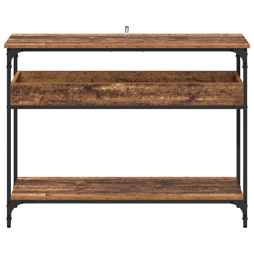 Konsolbord Gammelt træ 100 x 29 x 75 cm Konstrueret træ