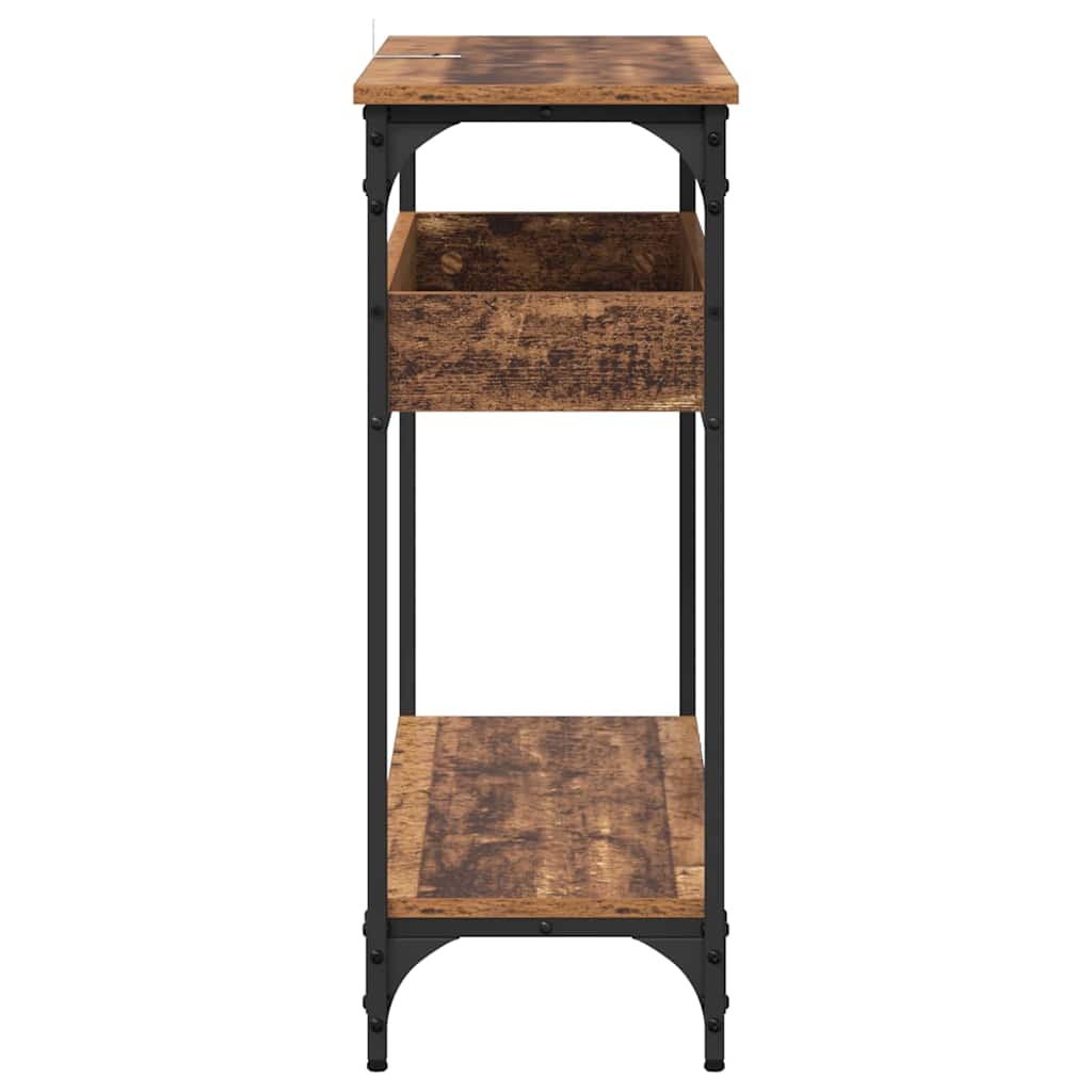 Konsolbord Gammelt træ 100 x 29 x 75 cm Konstrueret træ