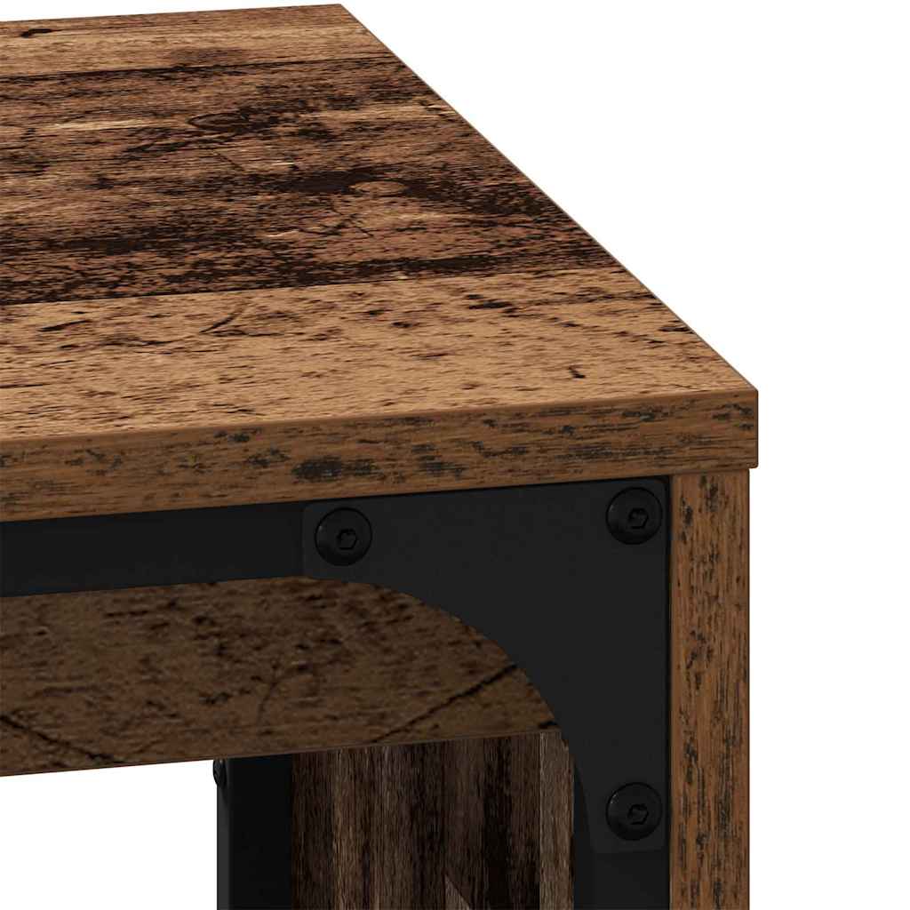 Sofabord 3 stk. Gammelt træ 60 x 35 x 56 cm Konstrueret træ
