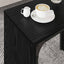 Sofabord 3 stk. Sort eg 60 x 35 x 56 cm Konstrueret træ