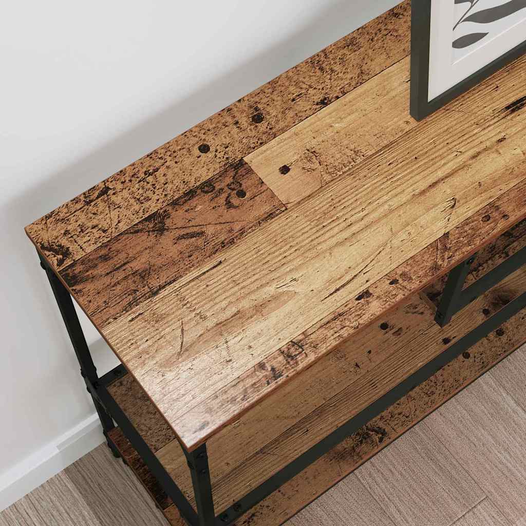 Konsolbord Gammelt træ 100 x 30 x 75 cm Konstrueret træ