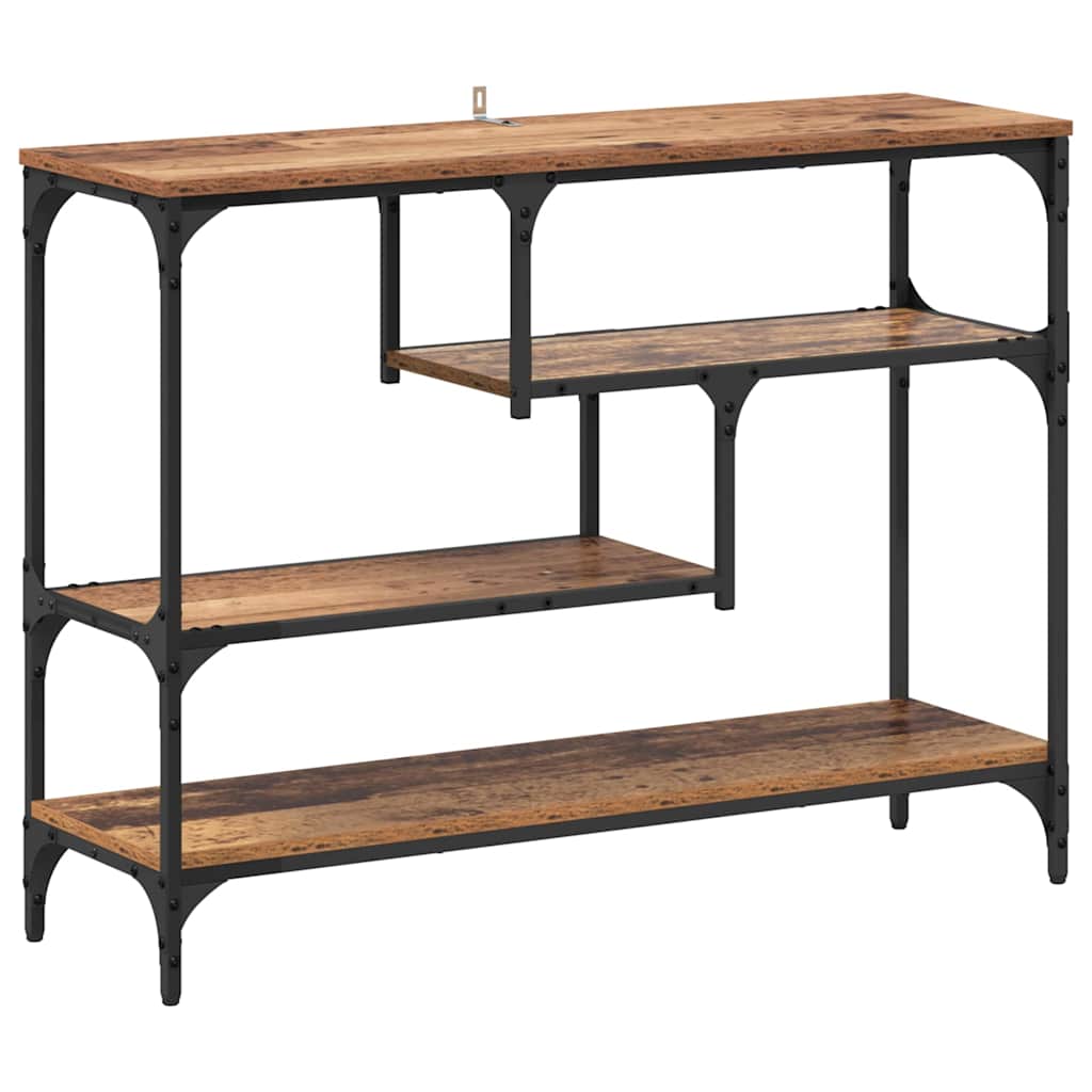Konsolbord Gammelt træ 100 x 30 x 75 cm Konstrueret træ