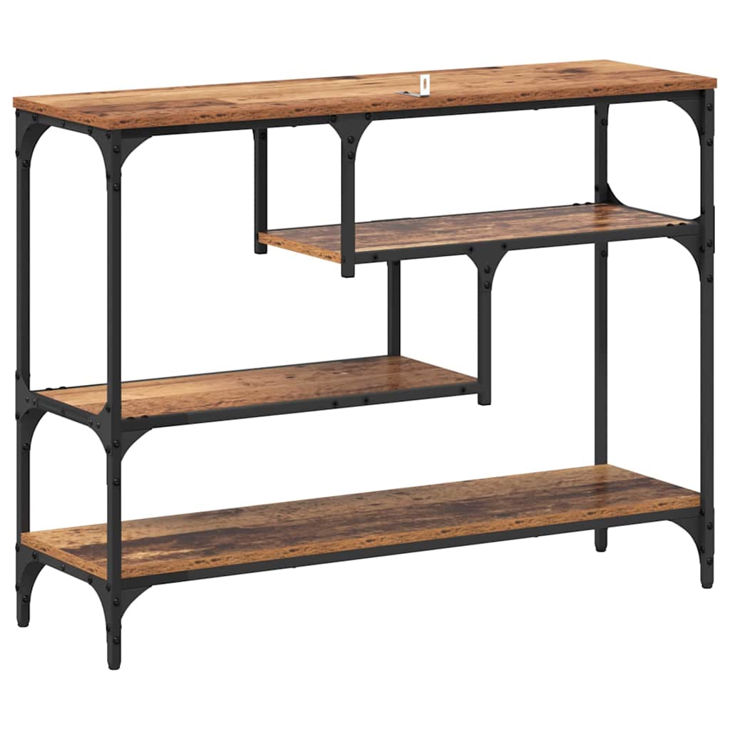 Konsolbord Gammelt træ 100 x 30 x 75 cm Konstrueret træ