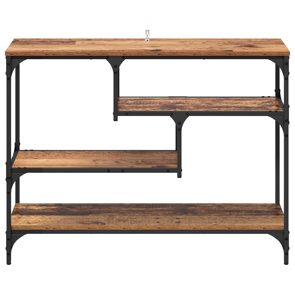 Konsolbord Gammelt træ 100 x 30 x 75 cm Konstrueret træ
