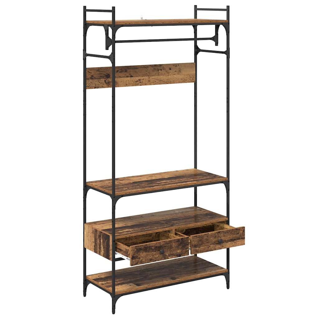 Garderobeskab Gammelt træ 89 x 39 x 184.5 cm Konstrueret træ