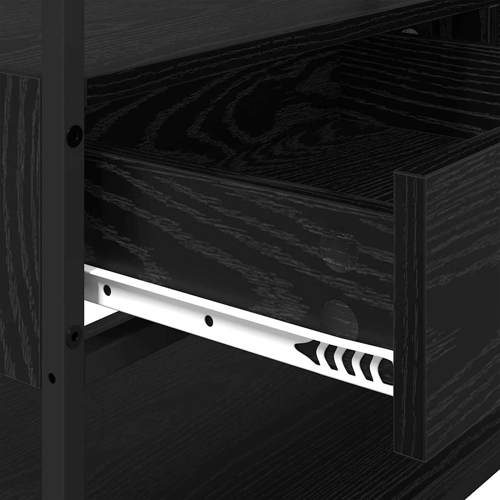 Garderobeskab Sort eg 89 x 39 x 184.5 cm Konstrueret træ