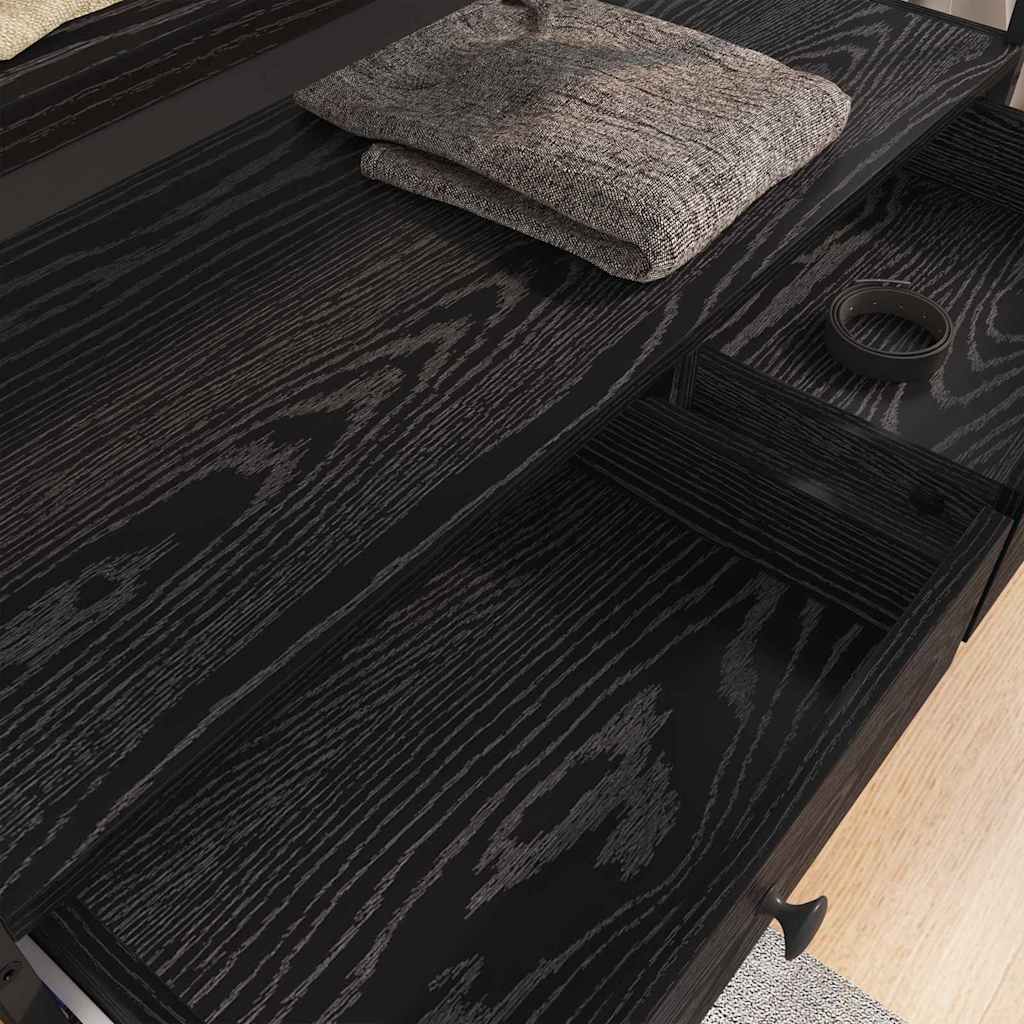 Garderobeskab Sort eg 89 x 39 x 184.5 cm Konstrueret træ