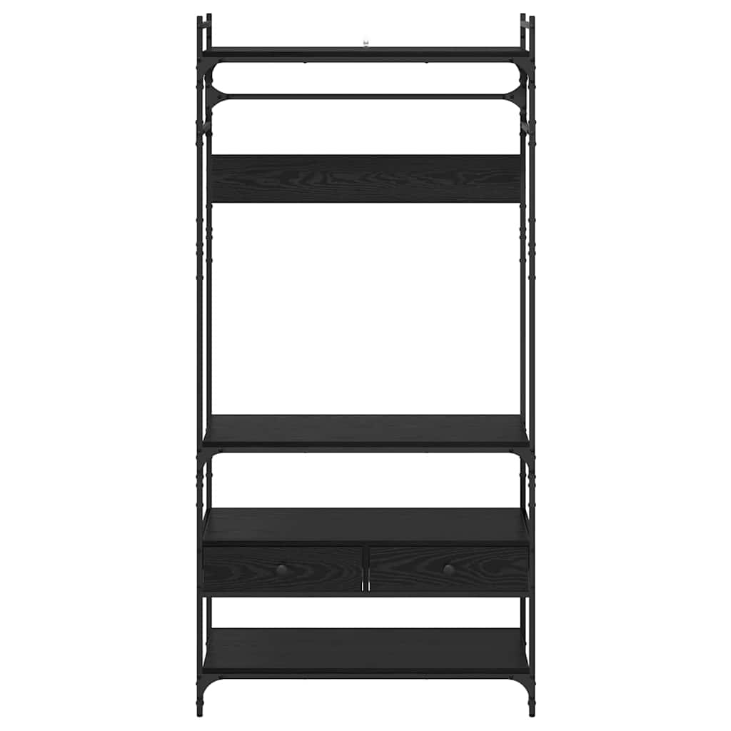 Garderobeskab Sort eg 89 x 39 x 184.5 cm Konstrueret træ