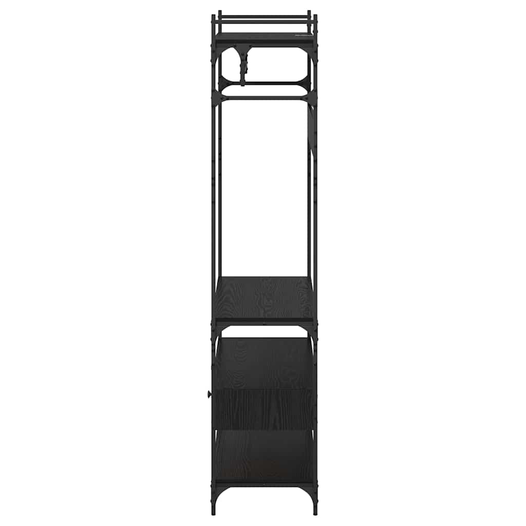 Garderobeskab Sort eg 89 x 39 x 184.5 cm Konstrueret træ