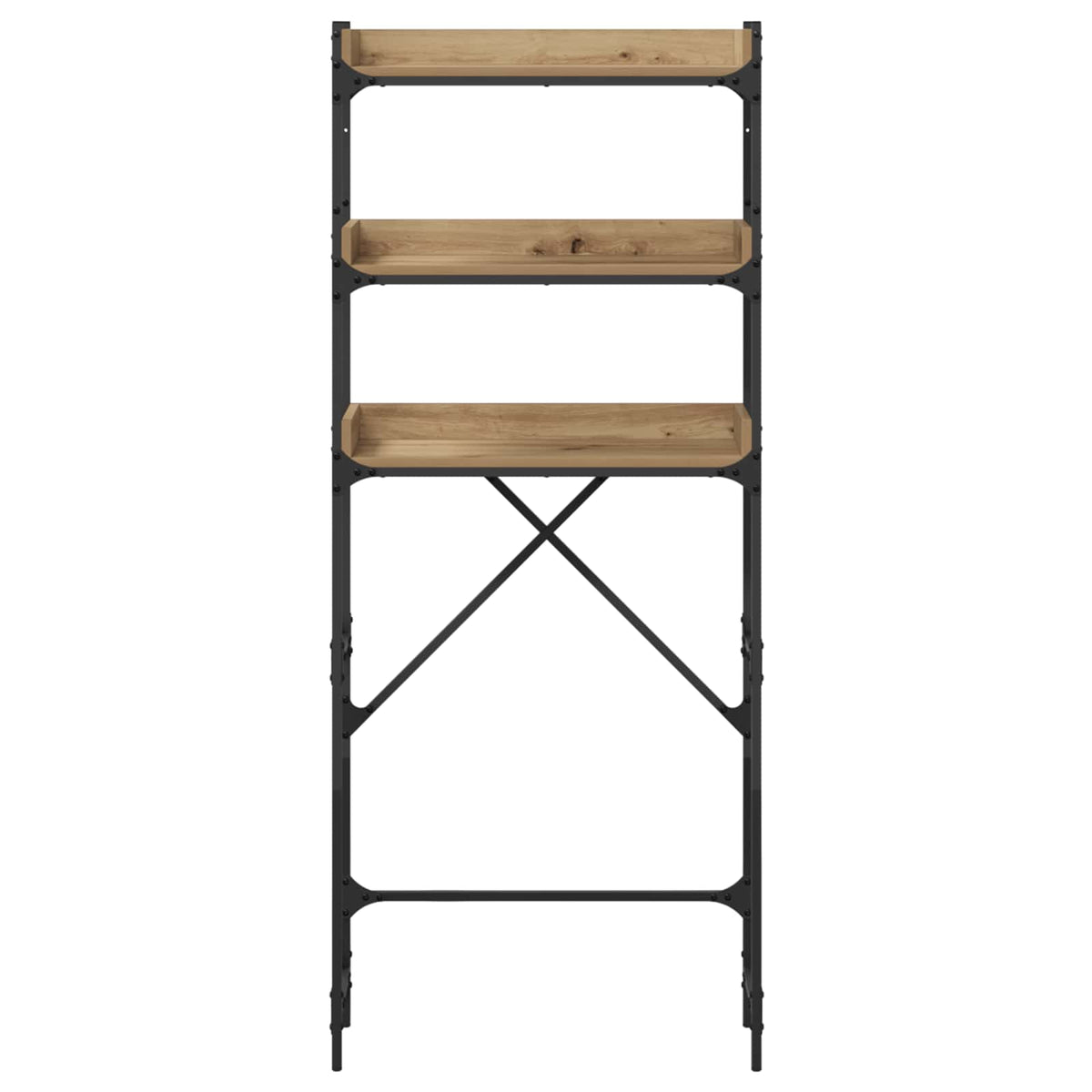 Vaskemaskinehylde med hylde Artisan Egetræ 67 x 25 x 163 cm