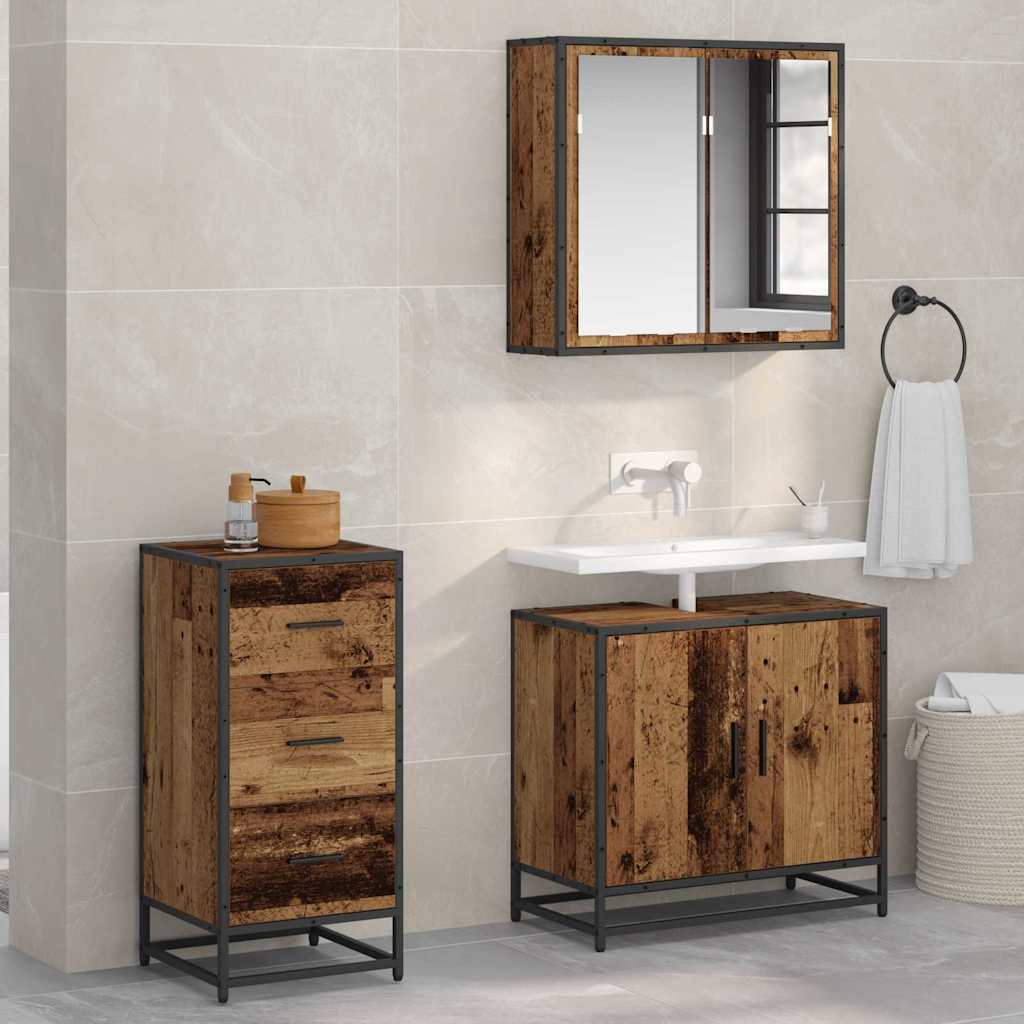 Sideboard Gammelt træ 35.5 x 35 x 76 cm