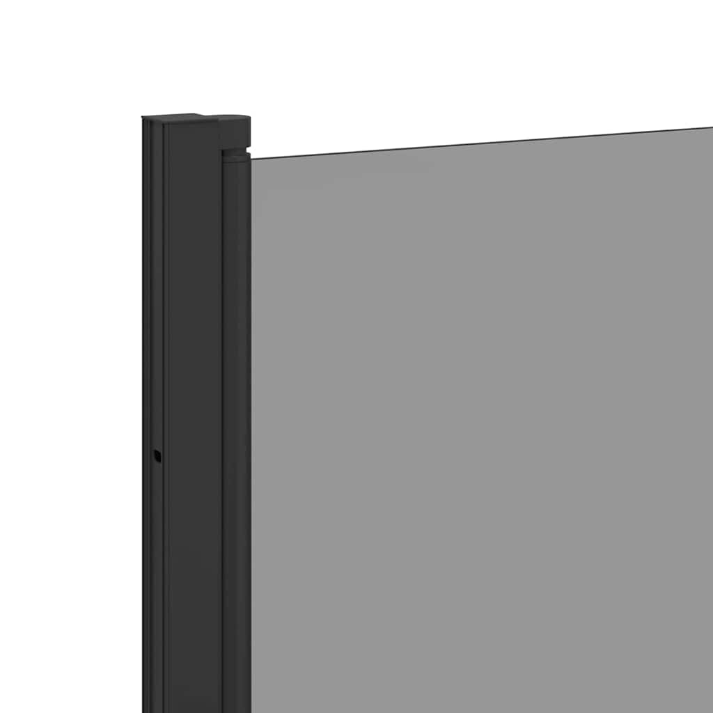 Bruser Indhegning Sort 130 x 138 cm ESG Glas og Aluminium