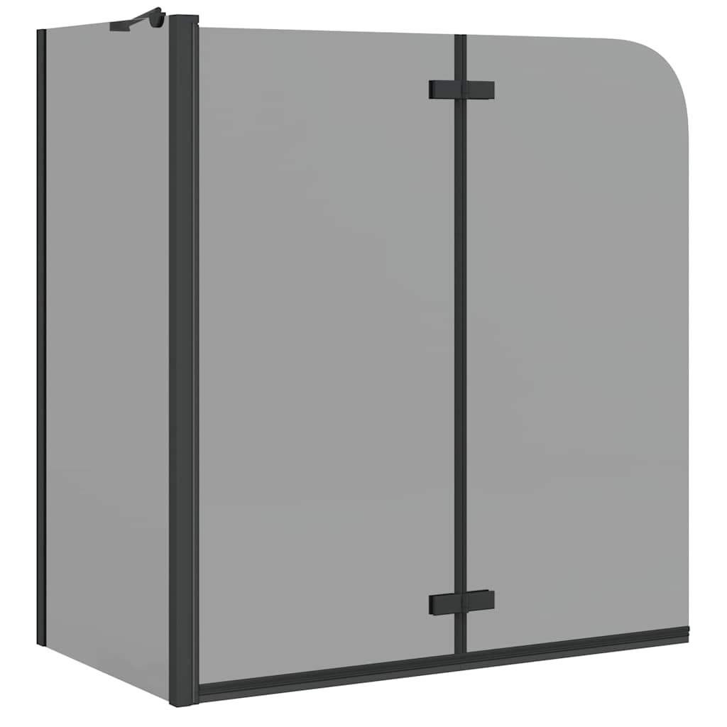 Bruser Indhegning Sort 120 x 68 x 130 cm ESG Glas og Aluminium