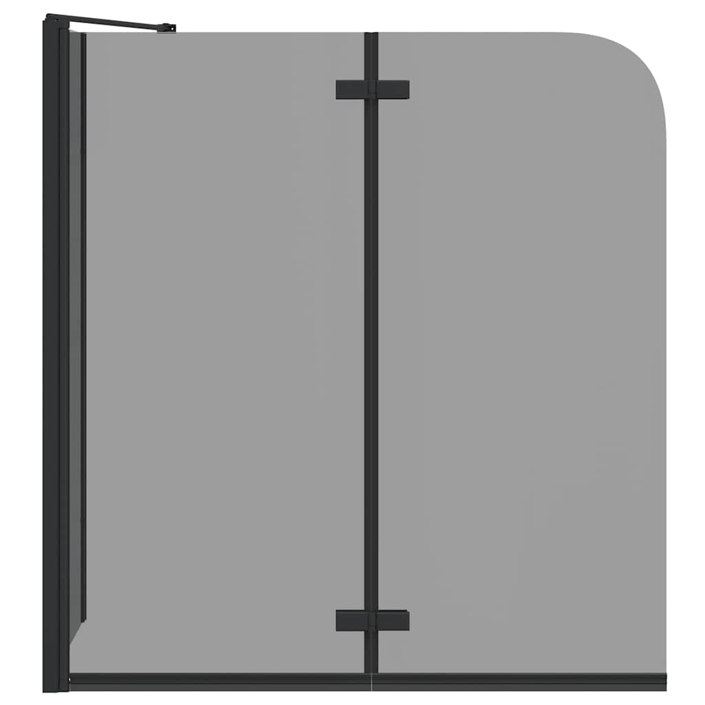 Bruser Indhegning Sort 120 x 68 x 130 cm ESG Glas og Aluminium