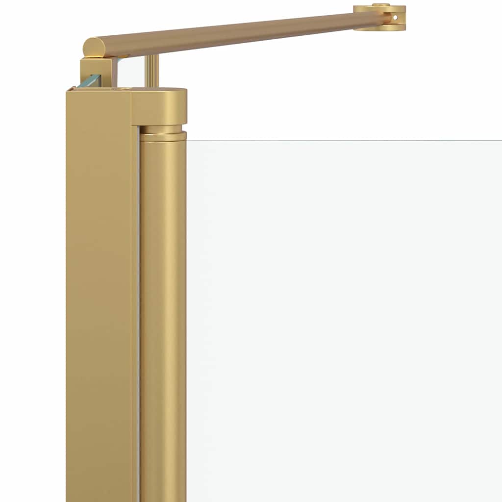 Bruser Indhegning Guld 120 x 68 x 130 cm ESG Glas og Aluminium