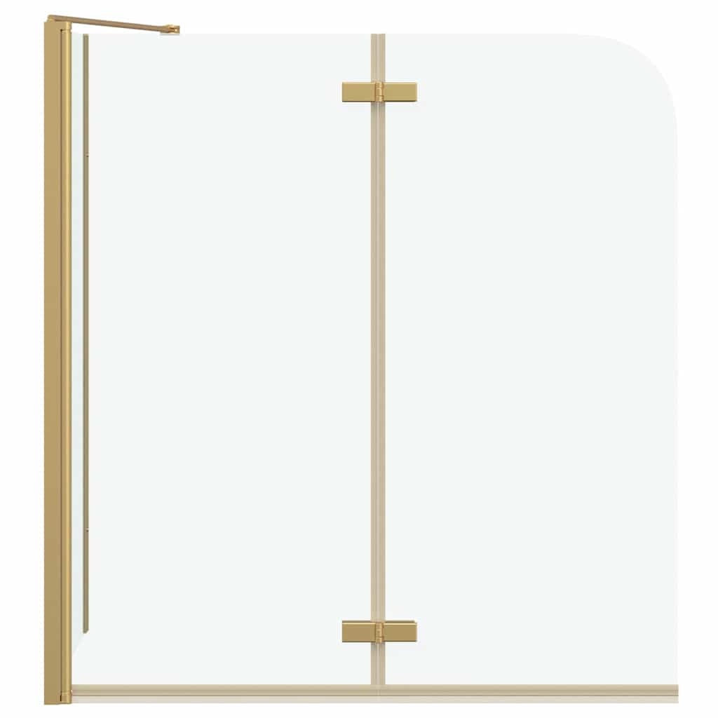 Bruser Indhegning Guld 120 x 68 x 130 cm ESG Glas og Aluminium