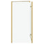 Bruser Indhegning Guld 120 x 68 x 130 cm ESG Glas og Aluminium