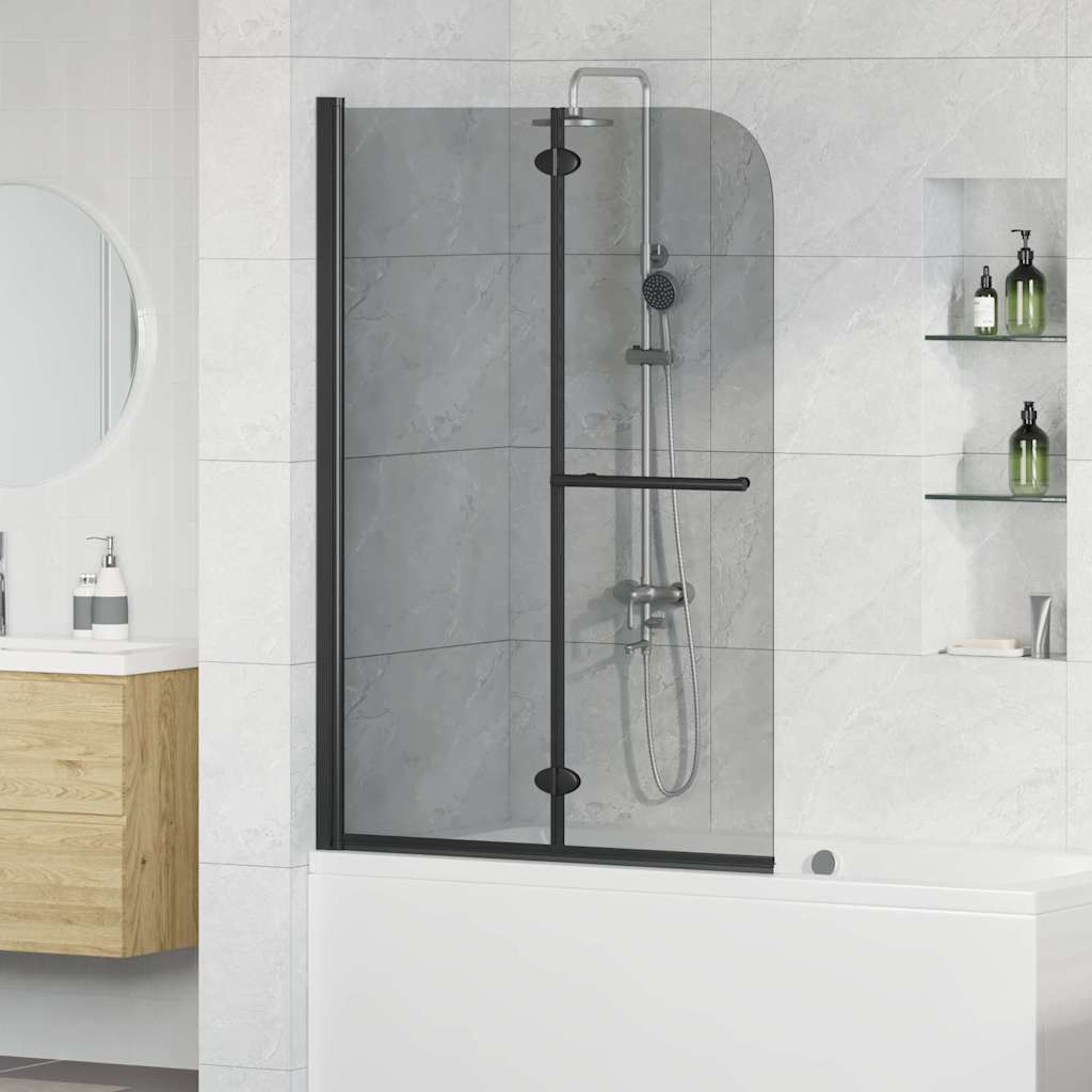 Bruser Indhegning Sort 95 x 140 cm ESG Glas og Aluminium