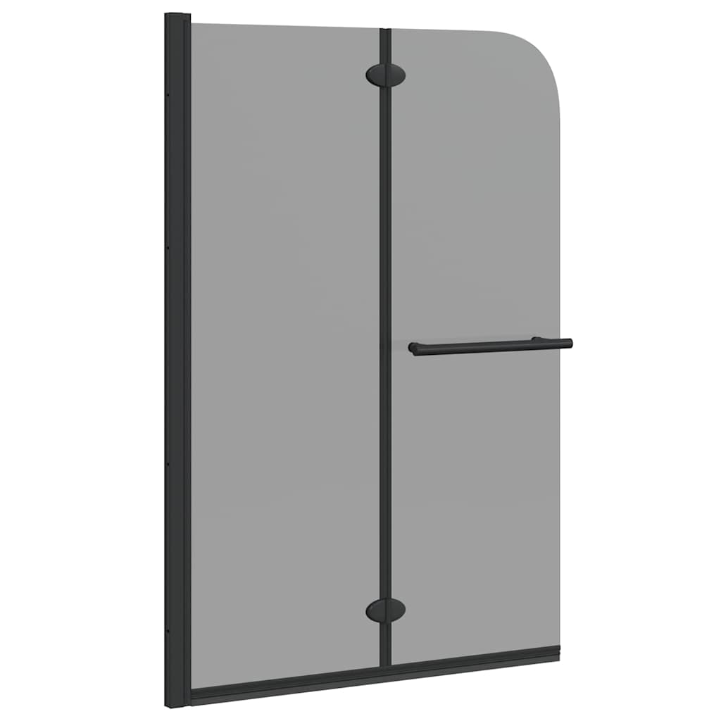 Bruser Indhegning Sort 95 x 140 cm ESG Glas og Aluminium