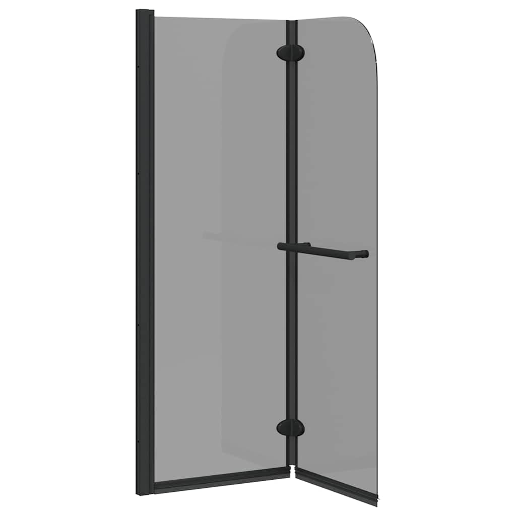 Bruser Indhegning Sort 95 x 140 cm ESG Glas og Aluminium