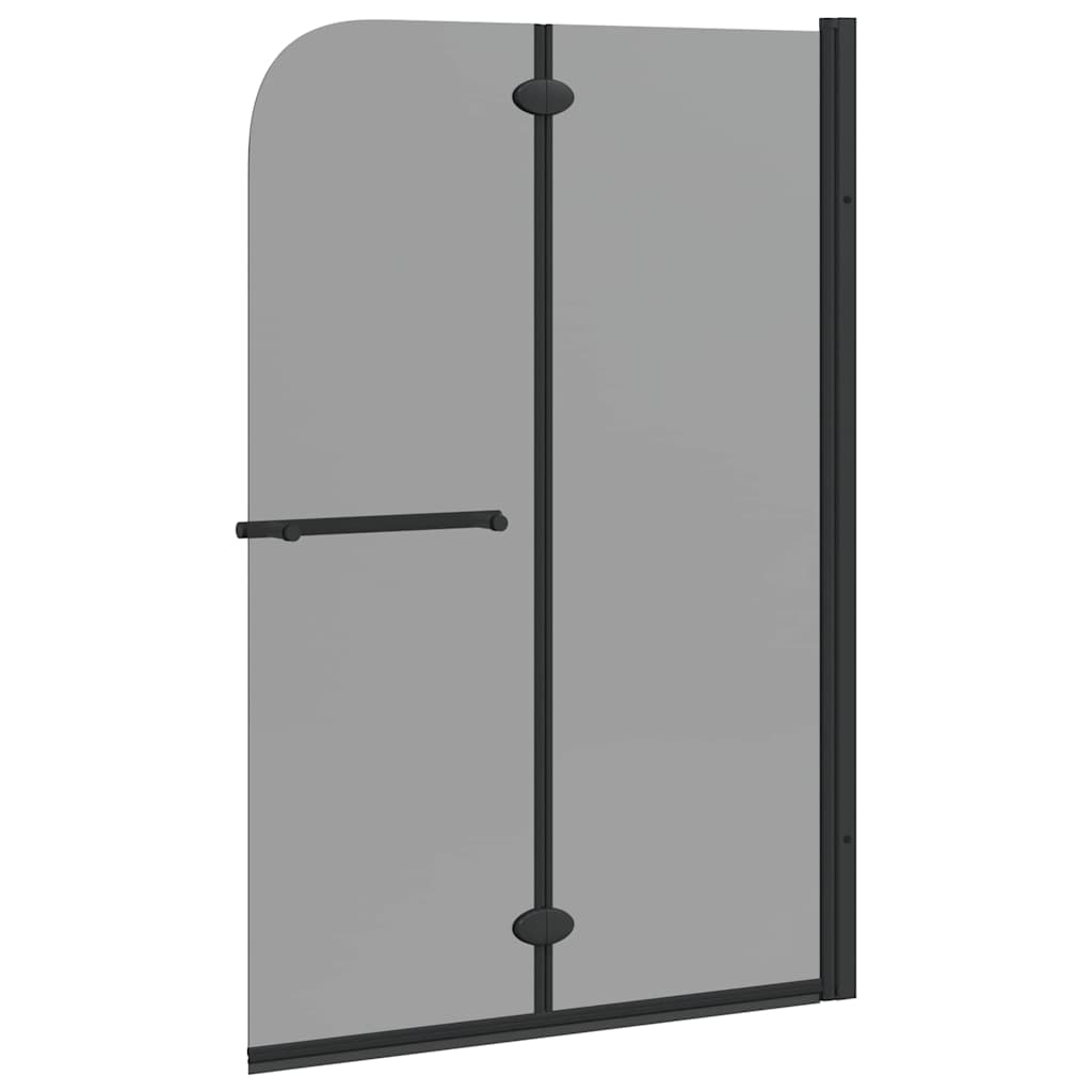 Bruser Indhegning Sort 95 x 140 cm ESG Glas og Aluminium