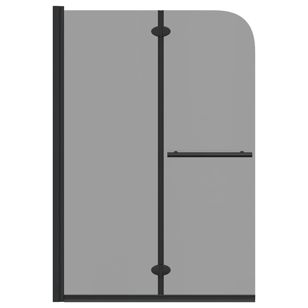 Bruser Indhegning Sort 95 x 140 cm ESG Glas og Aluminium