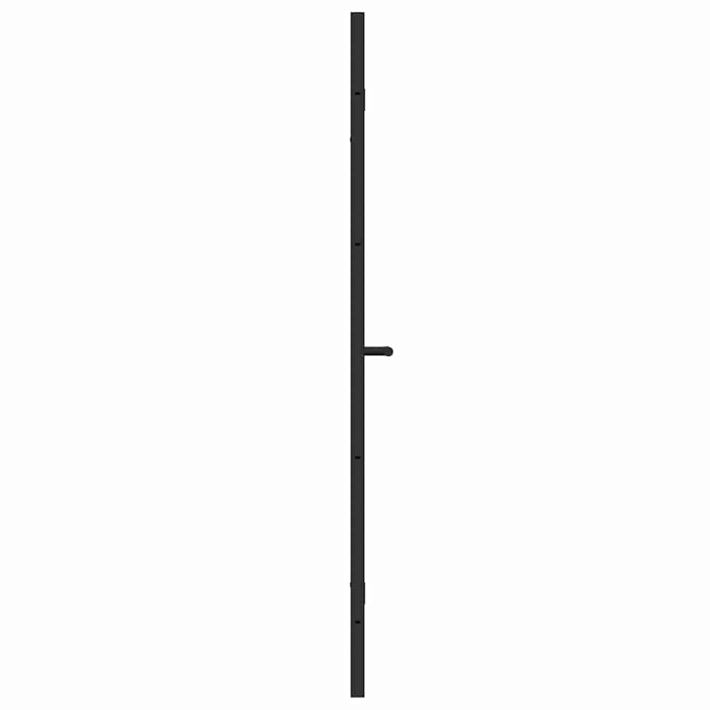 Bruser Indhegning Sort 95 x 140 cm ESG Glas og Aluminium