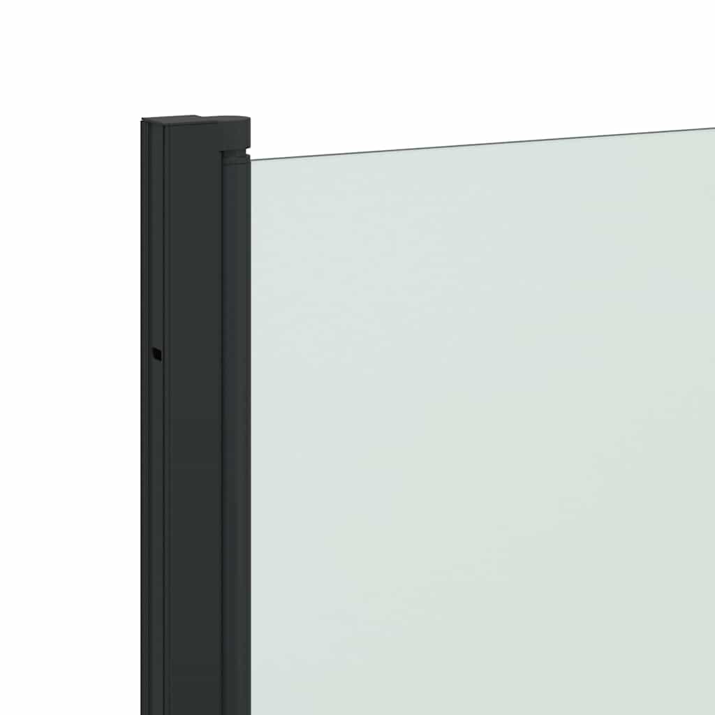 Foldbar Bruseafskærmning Sort 130 x 138 cm