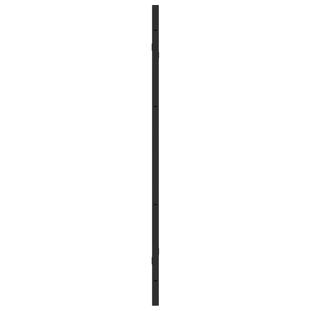 Foldbar Bruseafskærmning Sort 130 x 138 cm