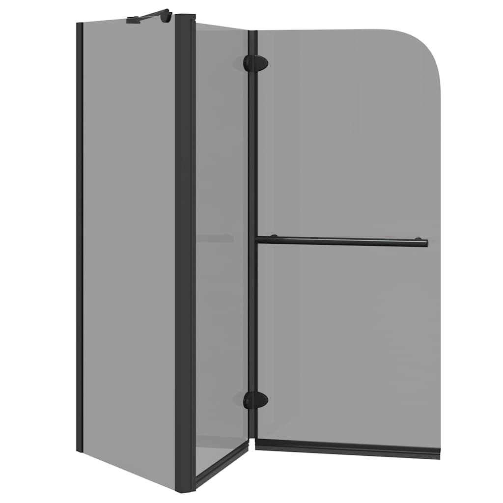 Bi-folding brusekabine Mørk gennemsigtig 120 x 67 x 129 cm