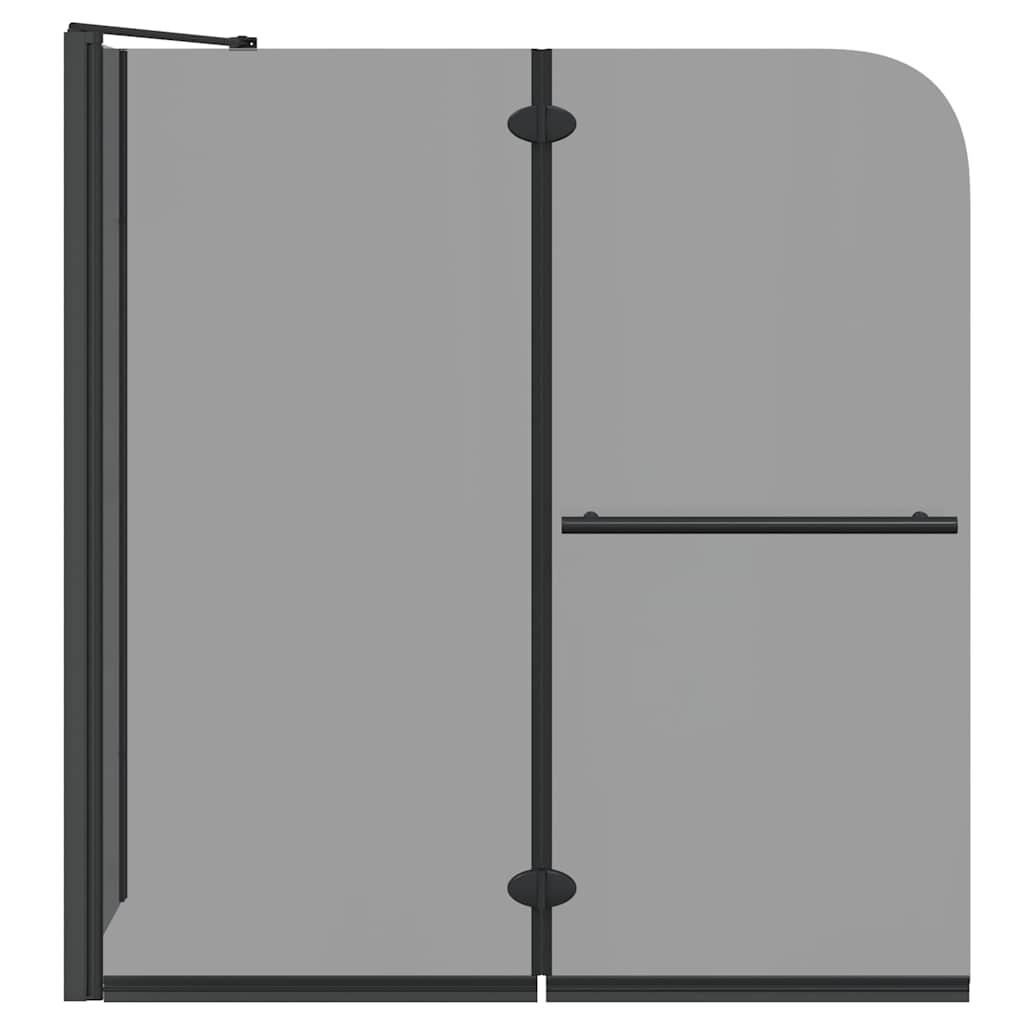 Bi-folding brusekabine Mørk gennemsigtig 120 x 67 x 129 cm