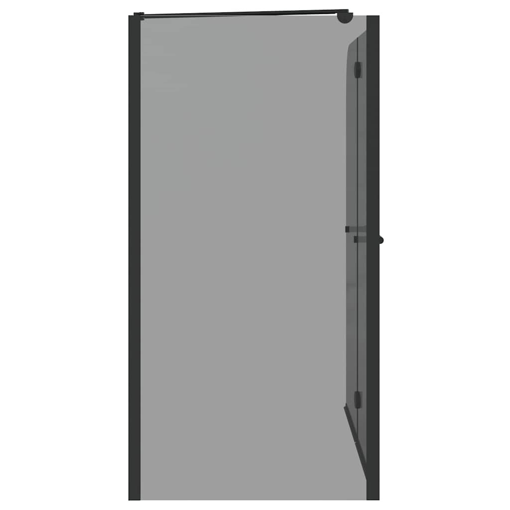 Bi-folding brusekabine Mørk gennemsigtig 120 x 67 x 129 cm
