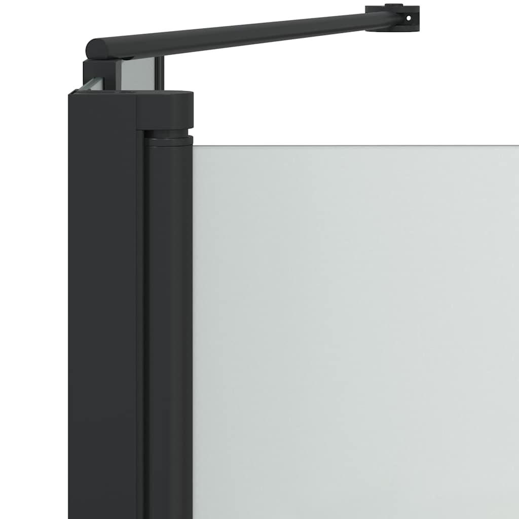 Bruser Indhegning Sort 120 x 68 x 130 cm ESG Glas og Aluminium