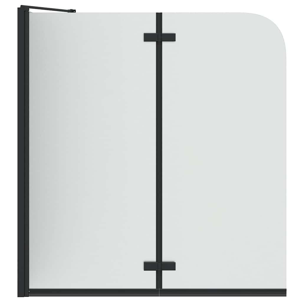 Bruser Indhegning Sort 120 x 68 x 130 cm ESG Glas og Aluminium