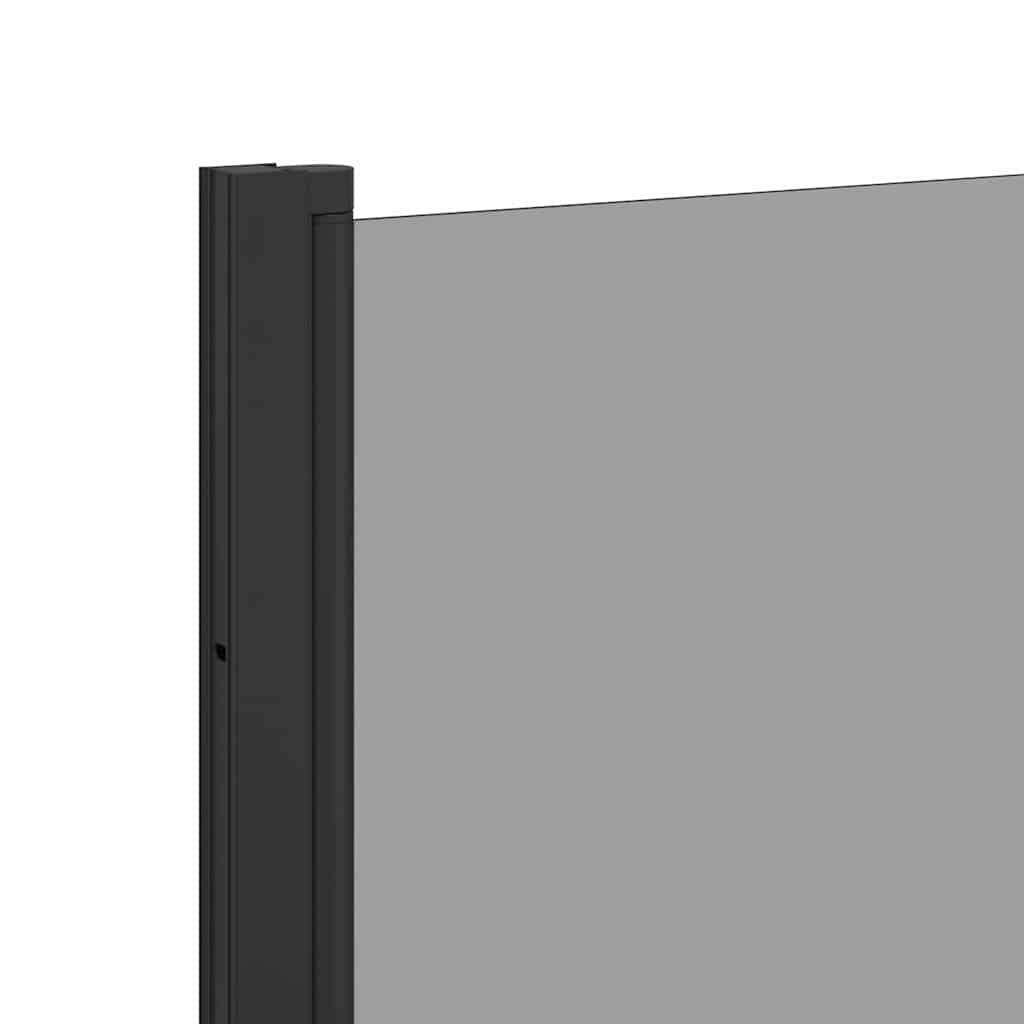 Bade Bruse skærm Sort 68 x 130 cm Sikkert glas