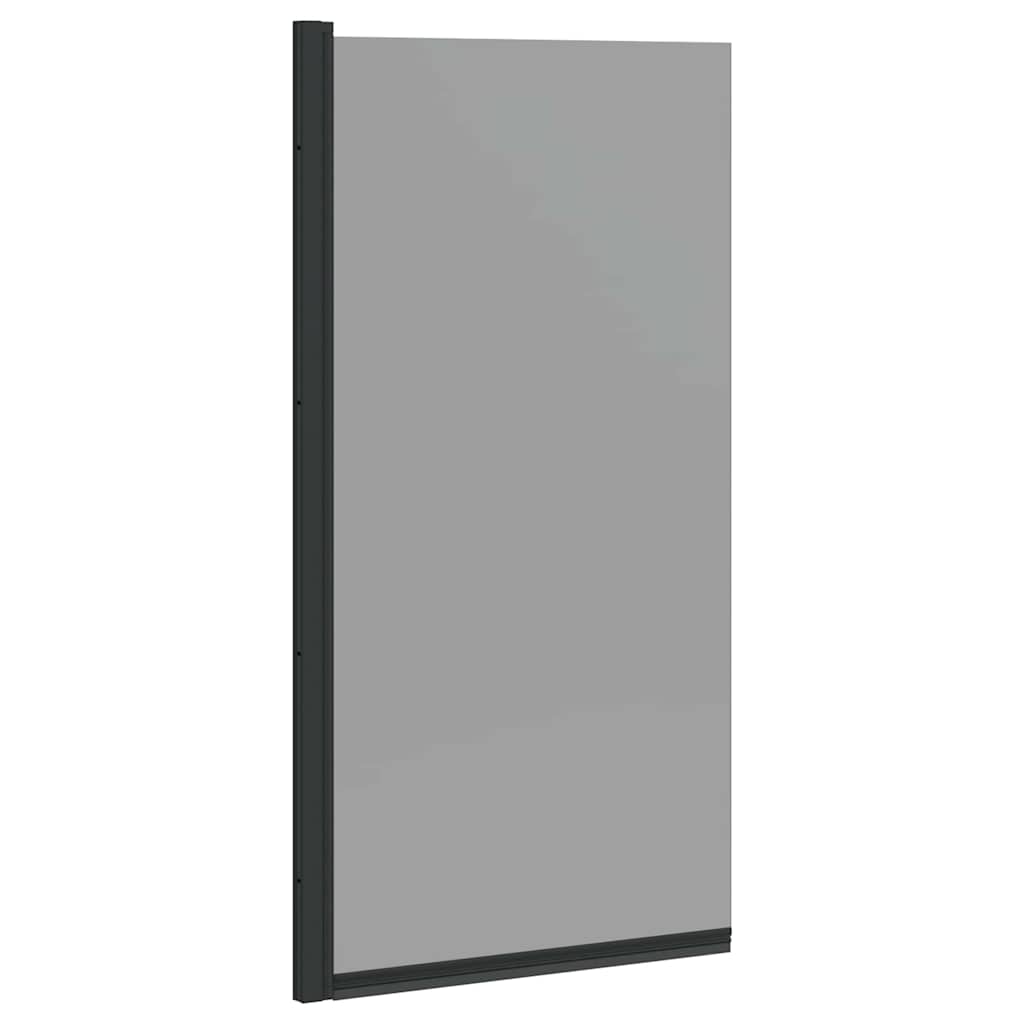 Bade Bruse skærm Sort 68 x 130 cm Sikkert glas