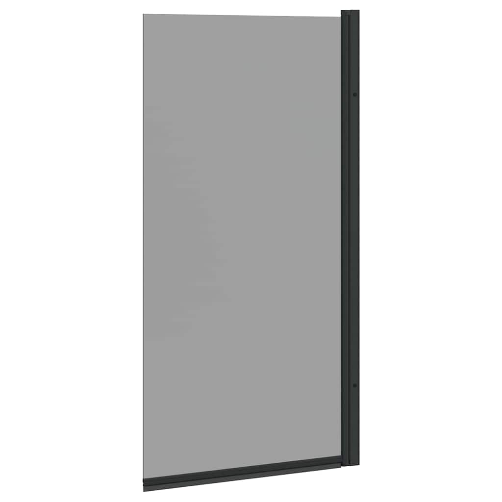 Bade Bruse skærm Sort 68 x 130 cm Sikkert glas