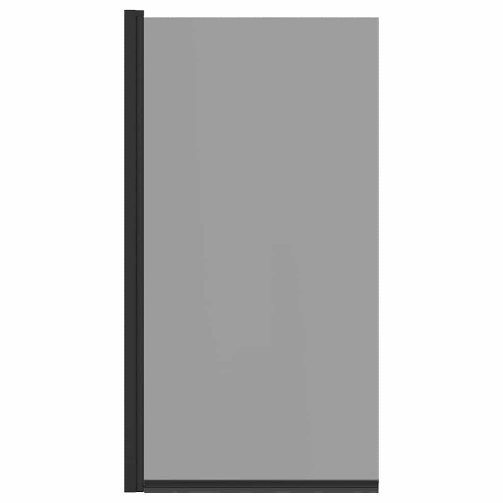 Bade Bruse skærm Sort 68 x 130 cm Sikkert glas