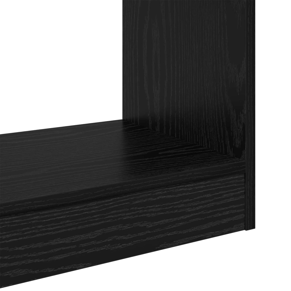 Bogskab 3 niveauer 37 x 30 x 103 cm Konstrueret træ Sort eg